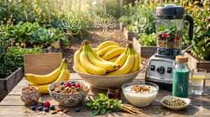 Bananas and nutrient-rich foods that support hormonal balance and male fertility.